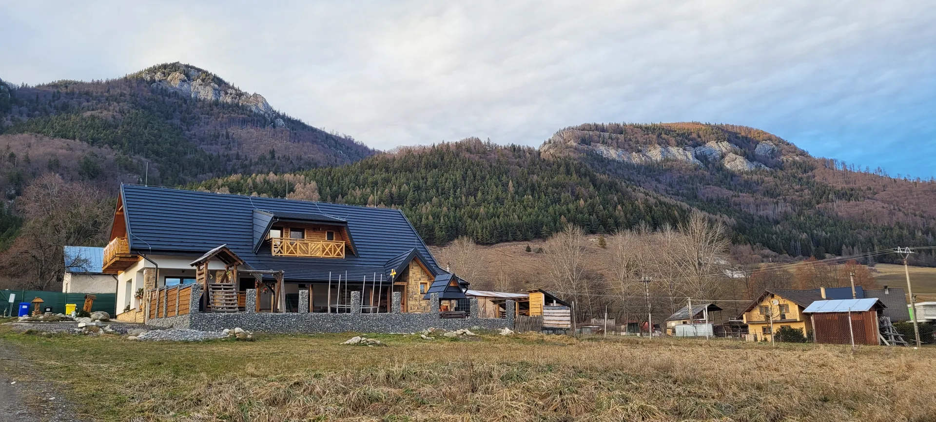 Vila Včielka v liptovskej krajine s výhľadom na hory